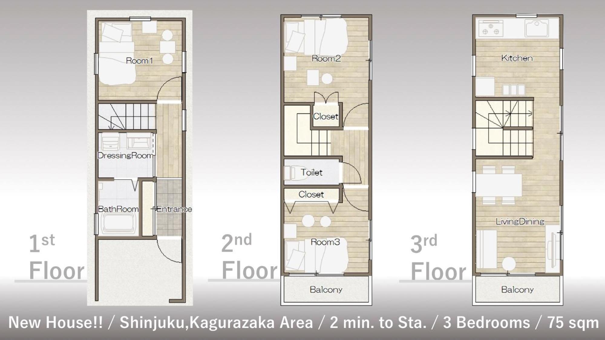 Finoa Residential Suite Kagurazaka Токіо Екстер'єр фото